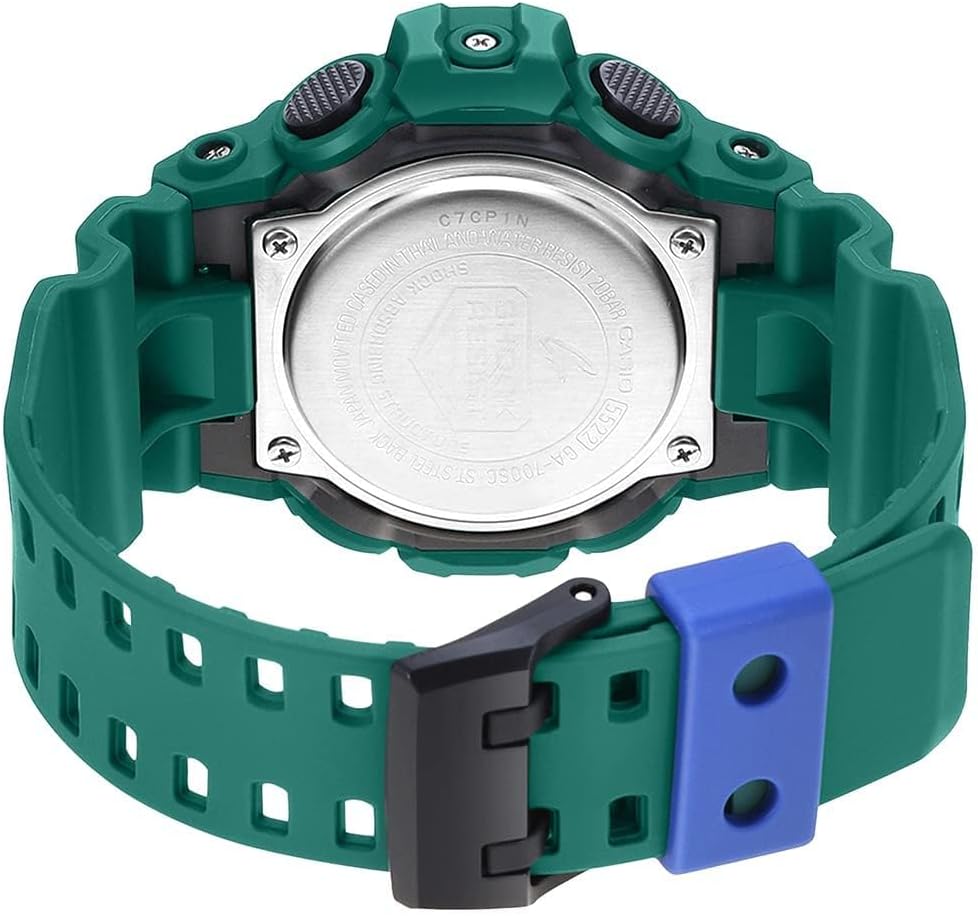 Green Digital Analog Resin Band Watch R95630