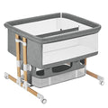 3 in 1 Baby Bassinet Bedside Sleeper with Storage, Grey L5542
