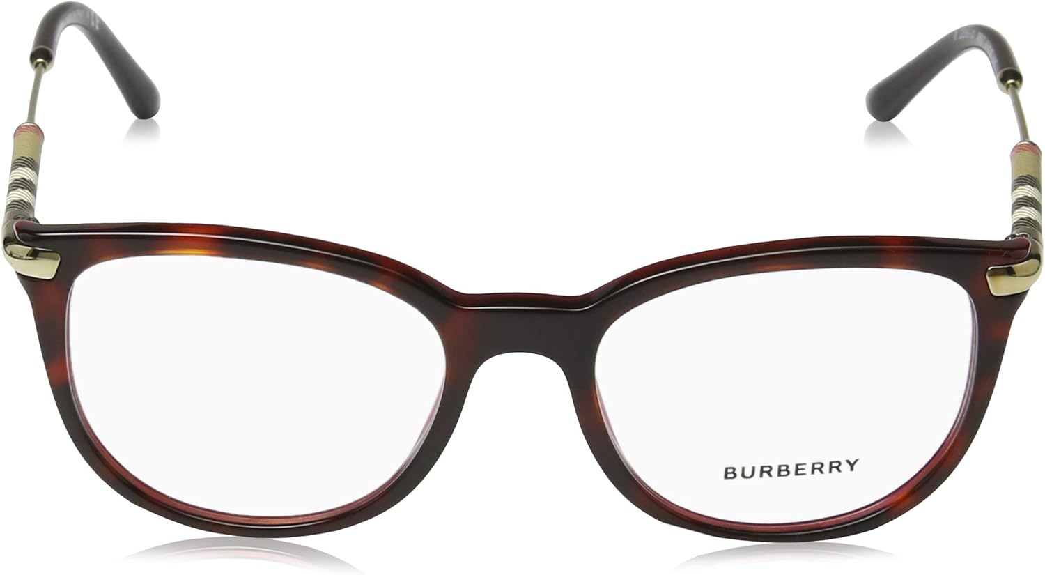 Havana Bordeaux Plastic Square Eyeglasses E1946