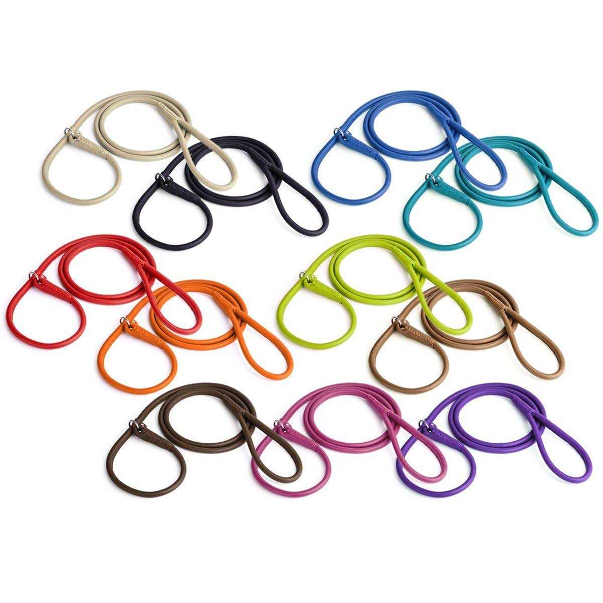 Leather Round Slip Lead H640510