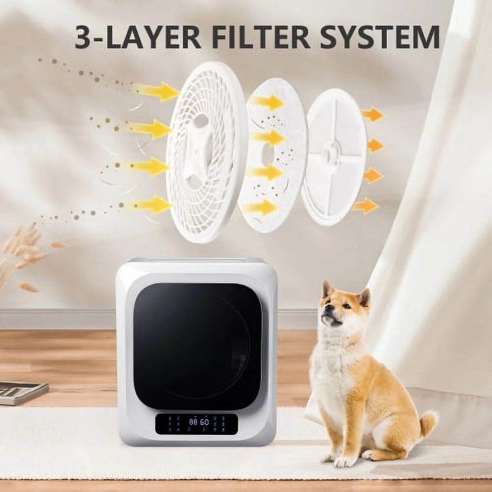 White 850W Portable Electric Tumble Dryer S4003