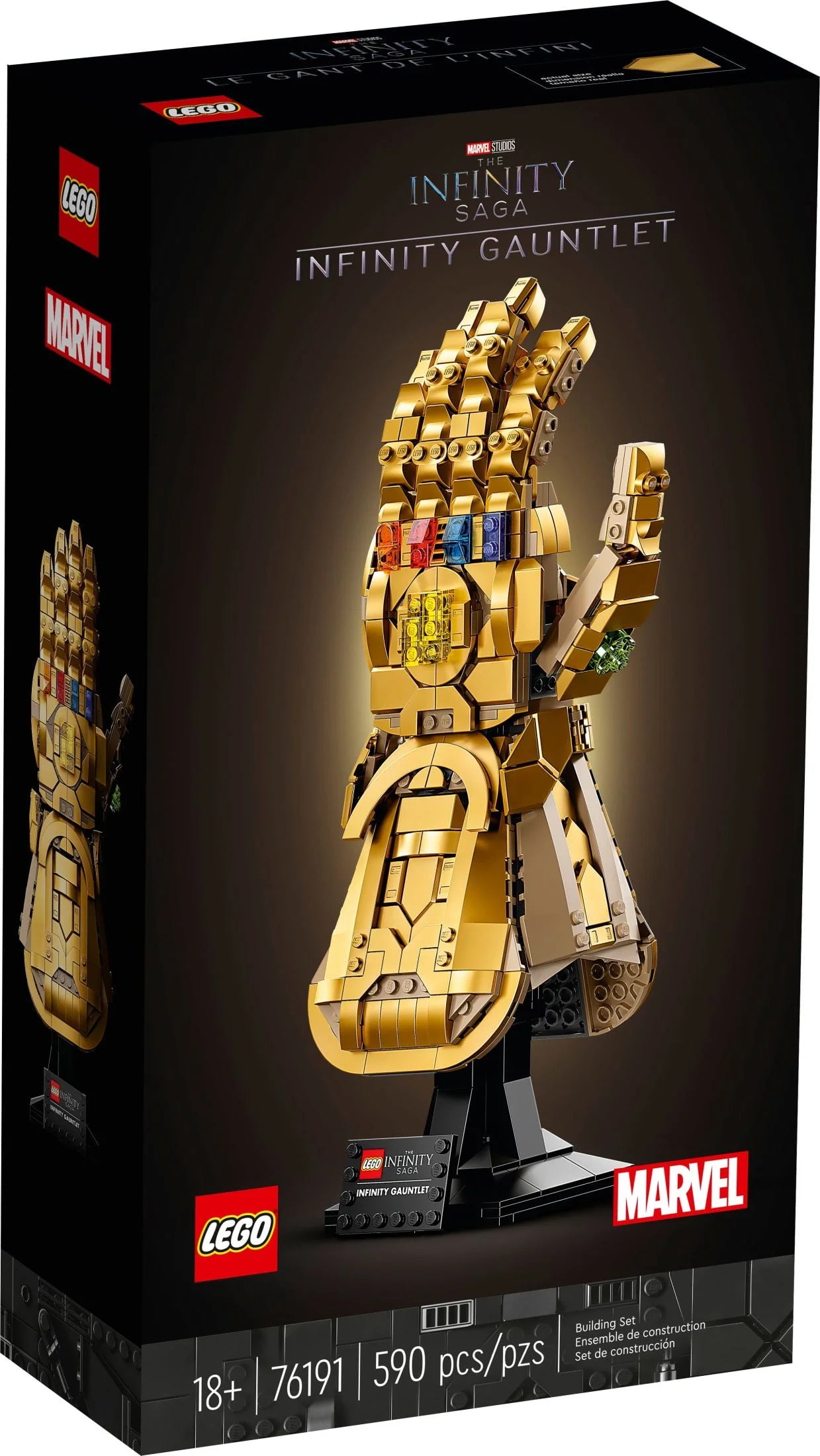 LEGO Marvel Infinity Gauntlet Set 76191, Thanos Glove with Infinity Stones, Collectible Adult Building Set F935289