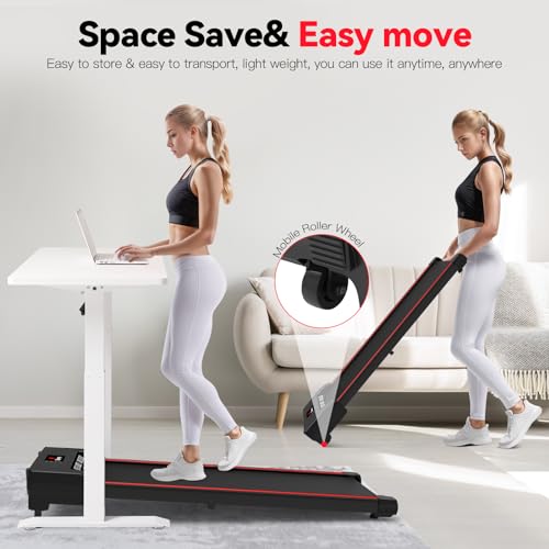 Walking Vibration Pad, Under Desk Treadmill, 2.5HP Low Noise Treadmill Pad with Remote Control S818898