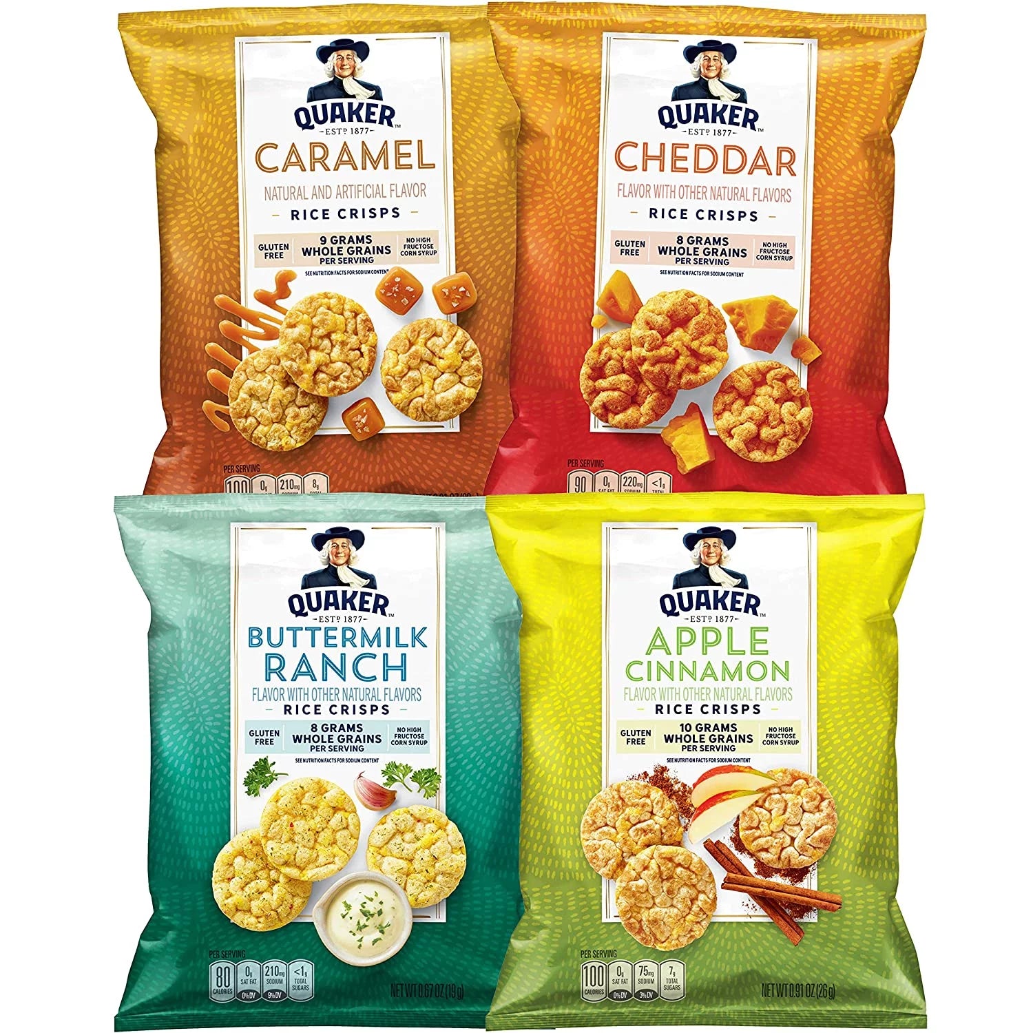 Gluten Free Rice Crisps, 0.67 oz, 30 Count Y456833