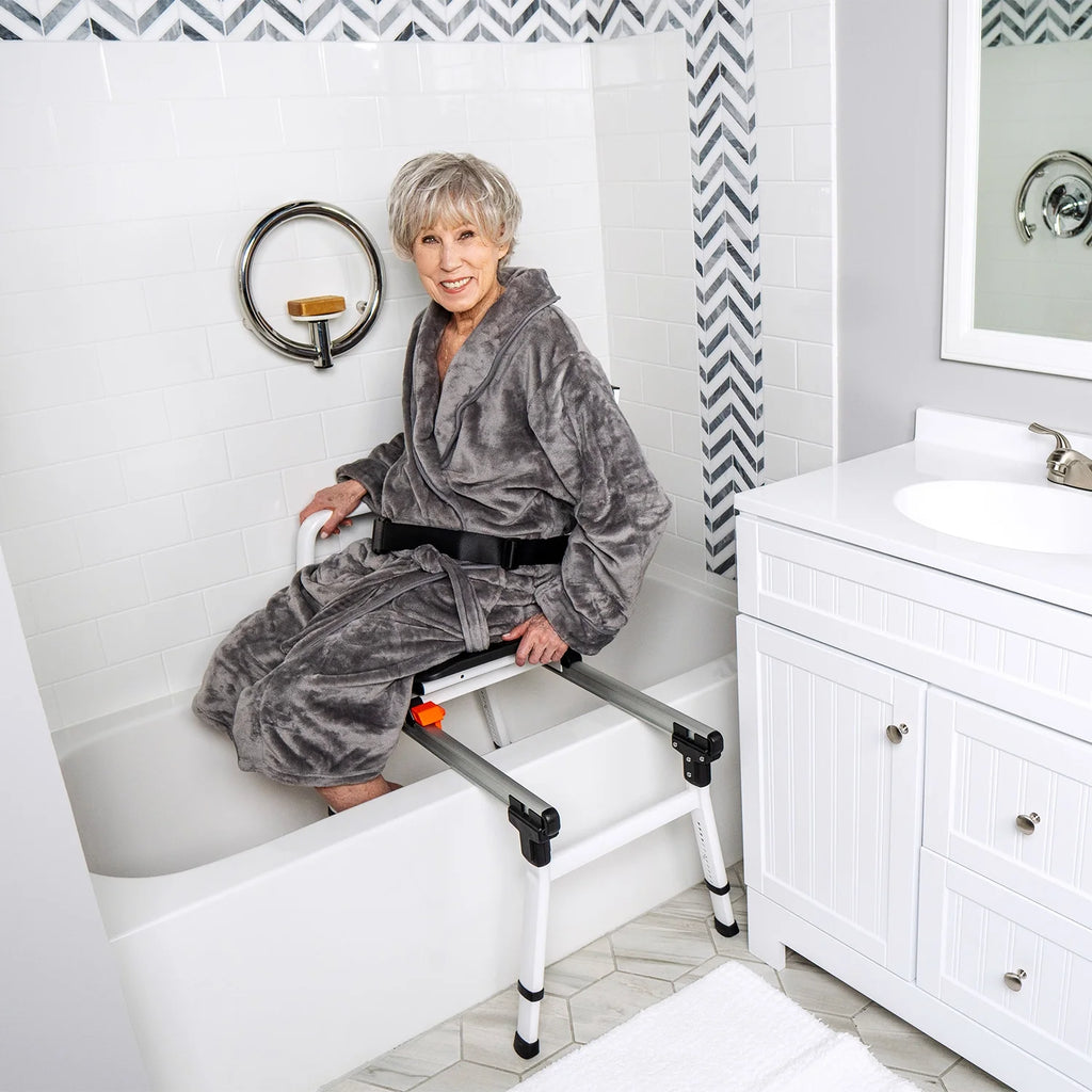 Sliding Shower Transfer Bench with Swivel Seat X2777