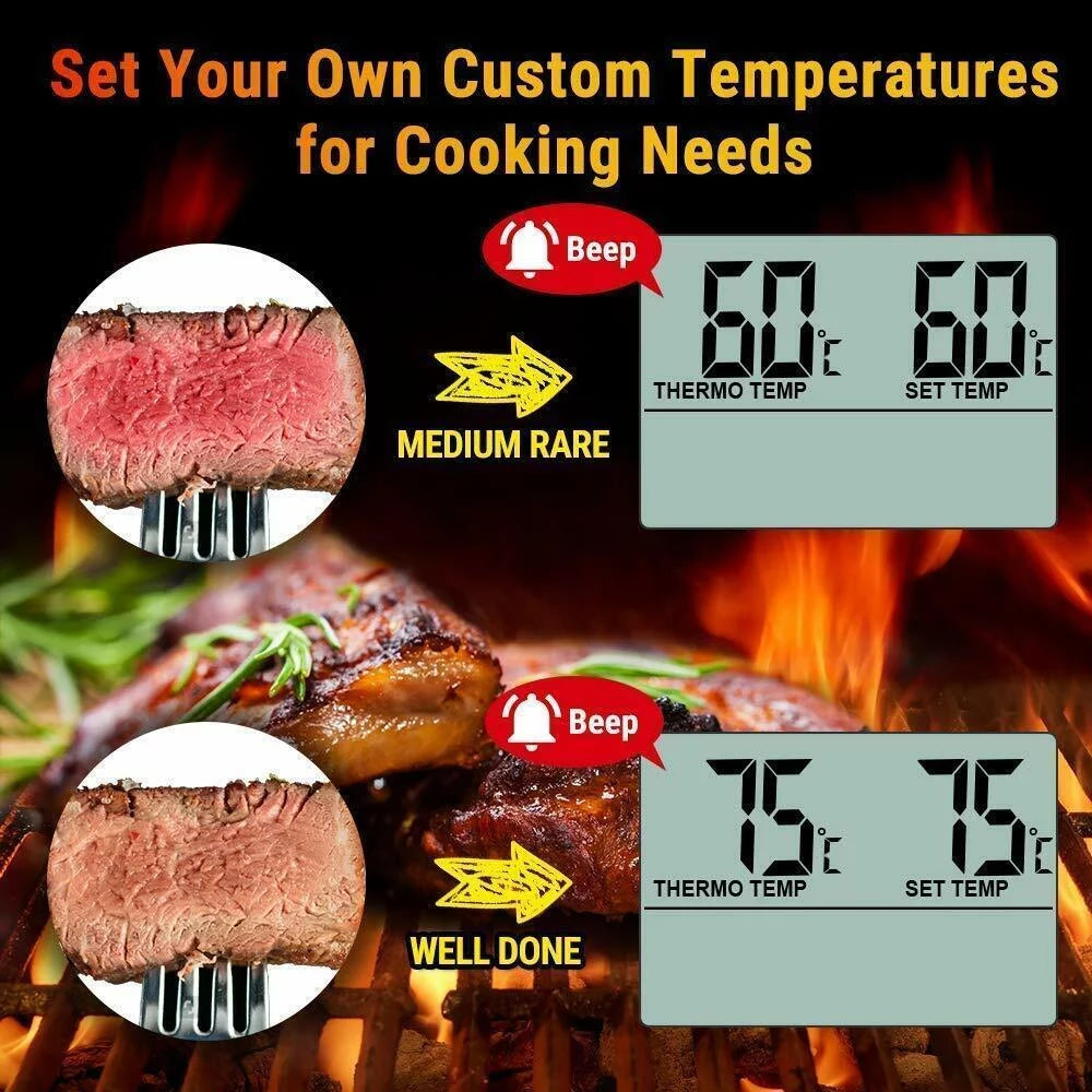 Digital Cooking Meat Thermometer & Clock Timer P5760