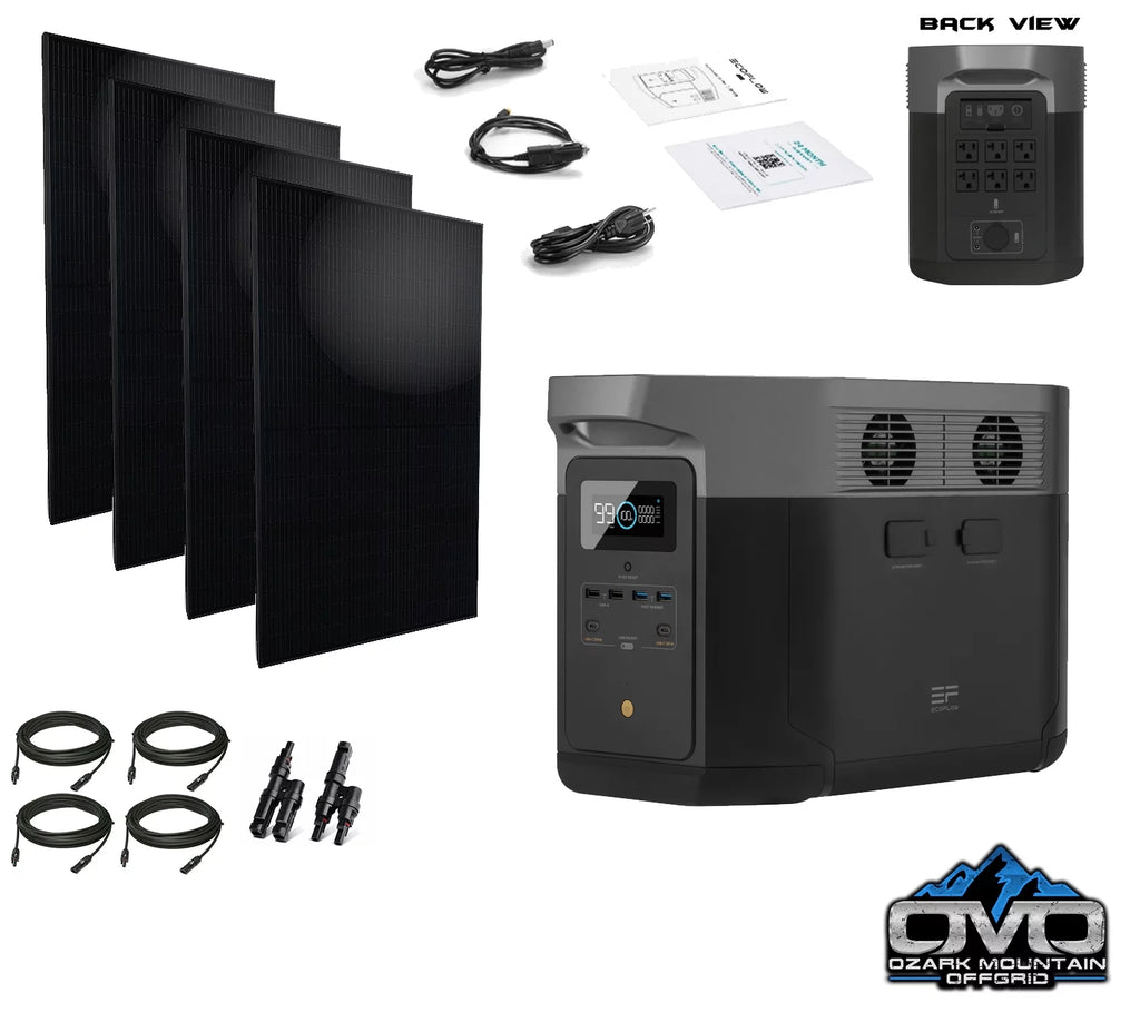 2400 Watt Solar Generator 2016wh Lithium Storage M611