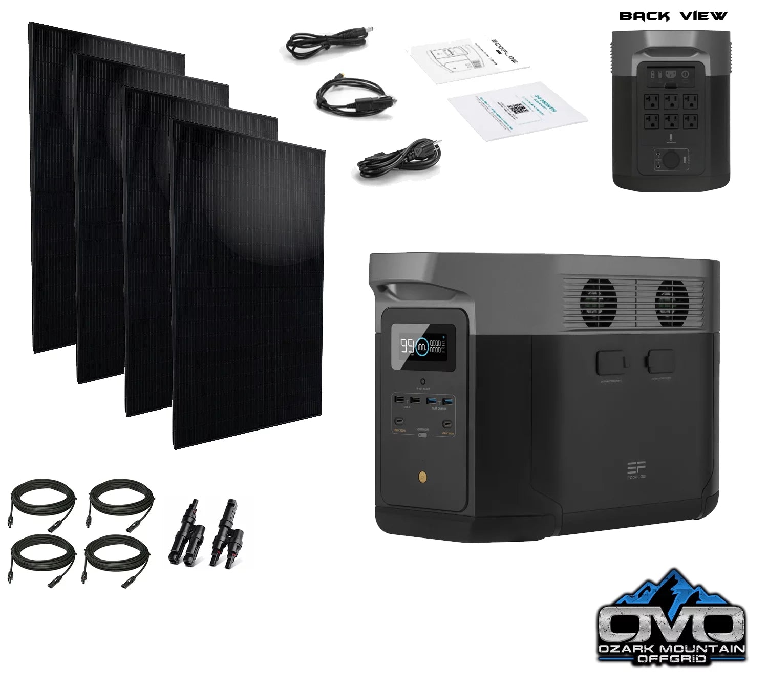 2400 Watt Solar Generator 2016wh Lithium Storage M611