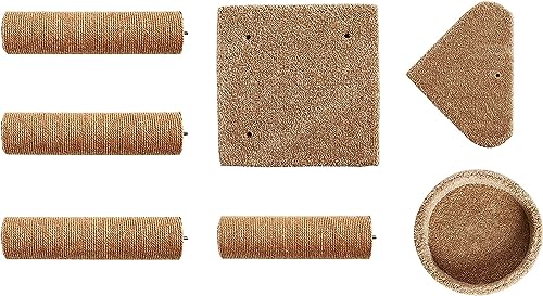 Beige Large Cat Tree with Scratching Posts J1741
