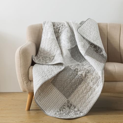 50" x 60" Cotton Quilted Throw Blanket G222394