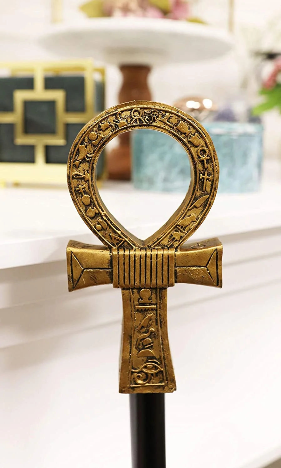 Egyptian Ankh Key of Life Decorative Walking Staff Cane W906