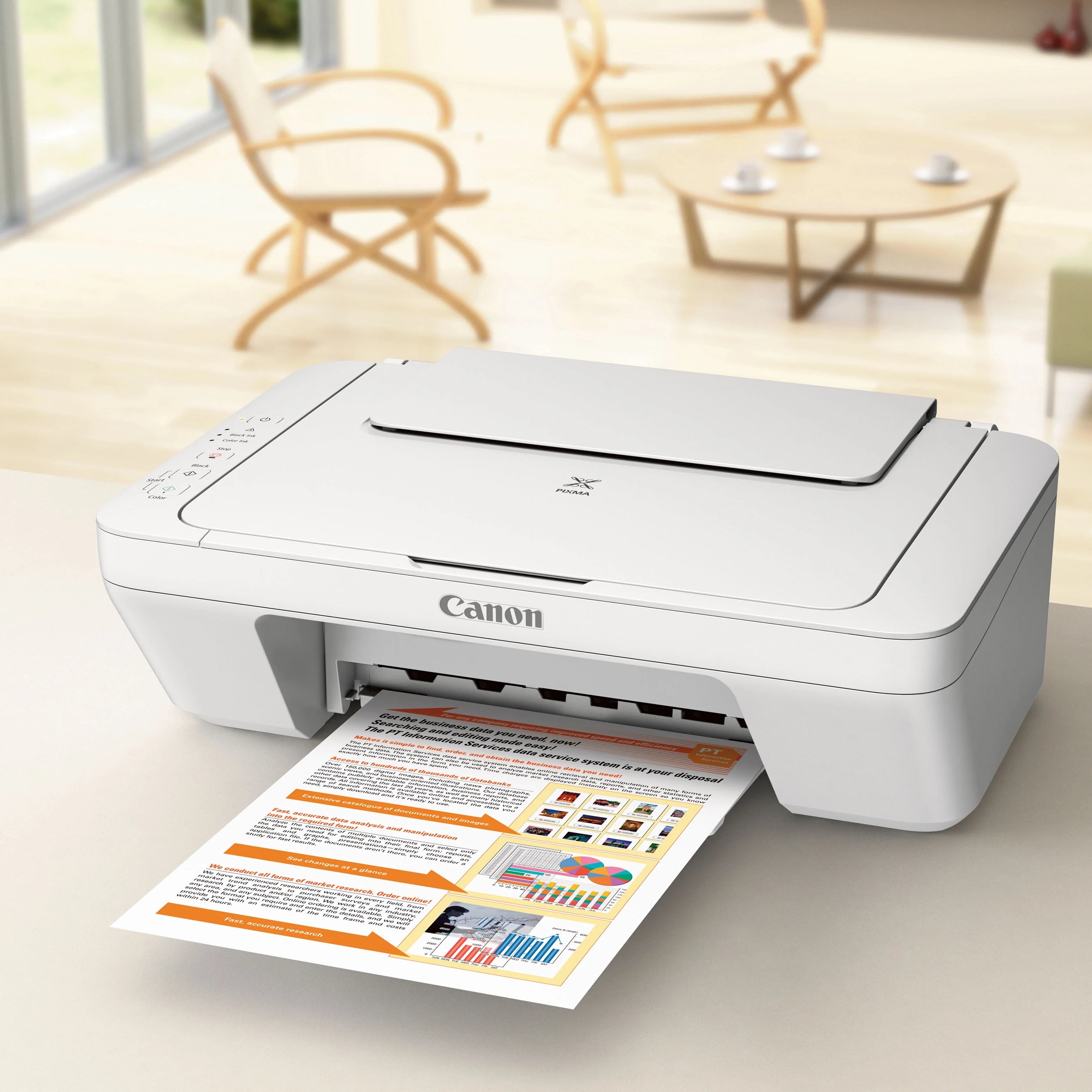 White All-in-One Color Inkjet Printer N555