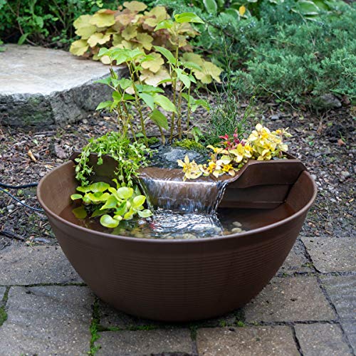 Brown Container Water Feature Kit with Pump & Filtration Z269