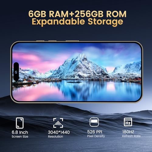 White 6GB+256GB 5G Android Cell Phone R426555