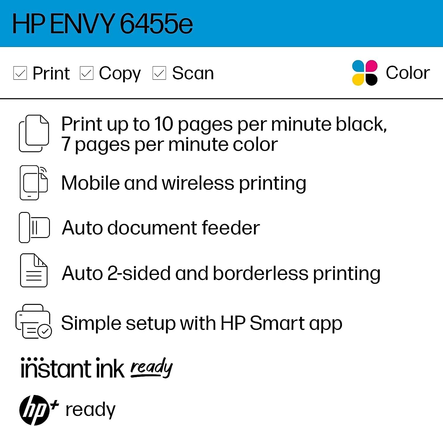 White Wireless Color All-in-One Printer C45274
