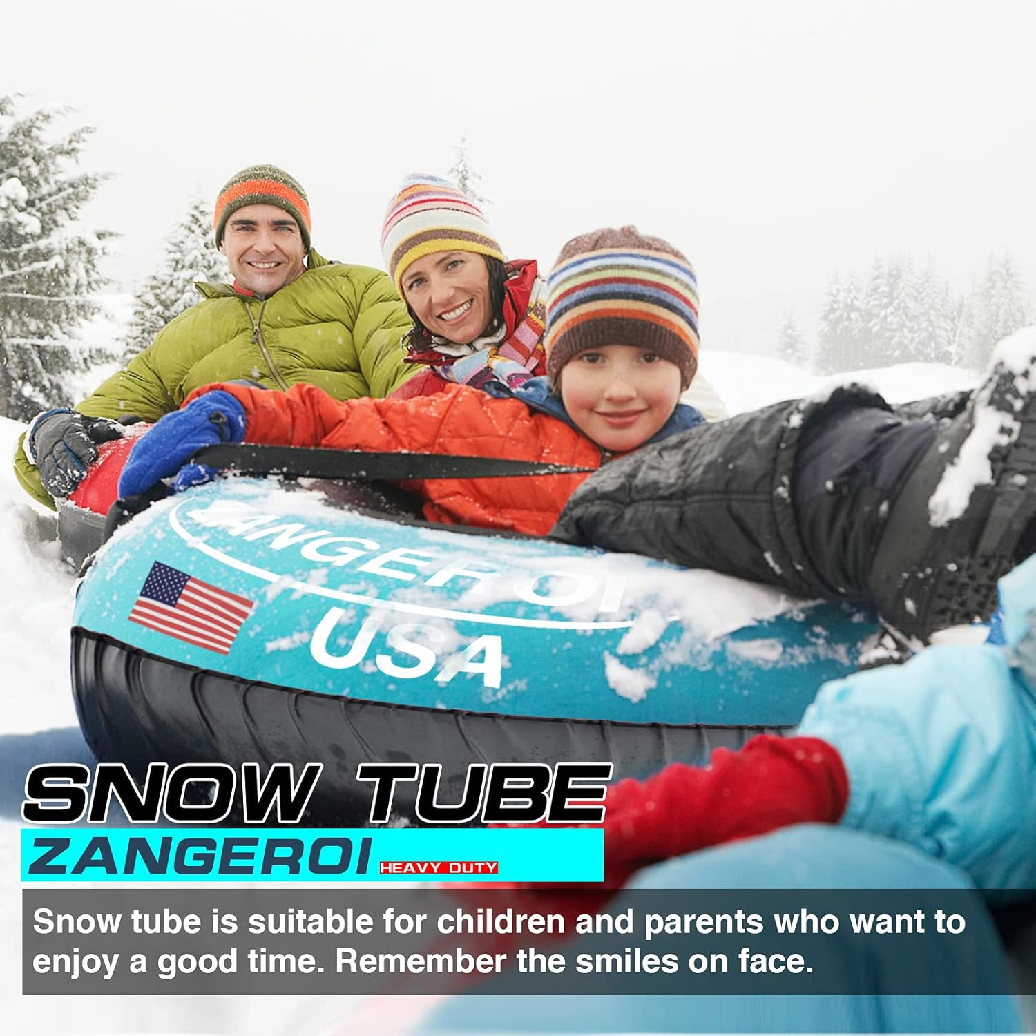 45 inch Heavy Duty Inflatable Snow Tube with Cover Z822031