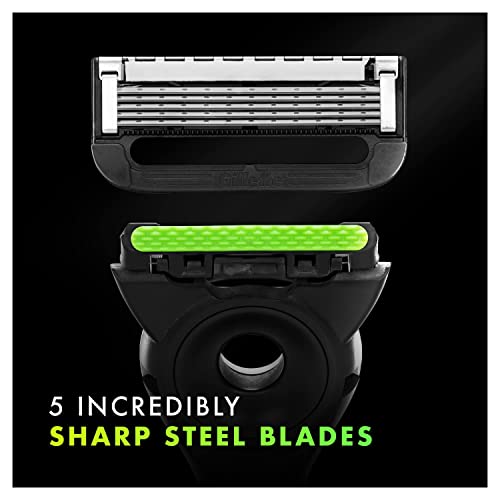 Men's Razor with Exfoliating Bar and Magnetic Stand Q849
