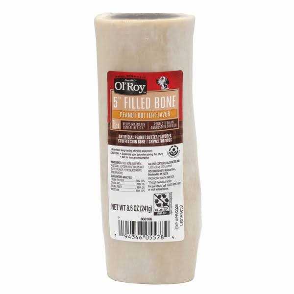 5 inch Stuffed Dog Chew Bone R9571
