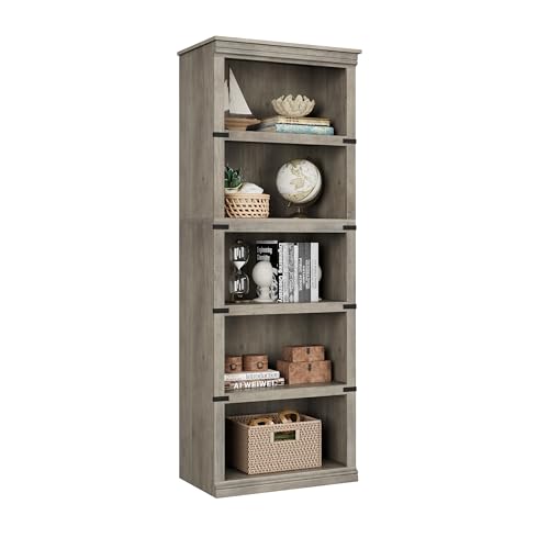 Grey 3 Tier Wooden Bookcase M683