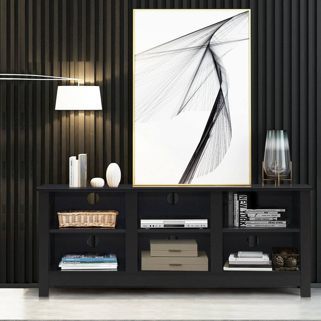 Black Entertainment TV Stand Cabinet K59526