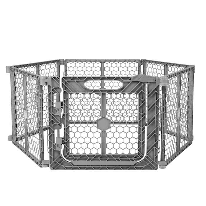 Convertible Walk-Through 28 x 42 Dog Playpen with Gate Q80046
