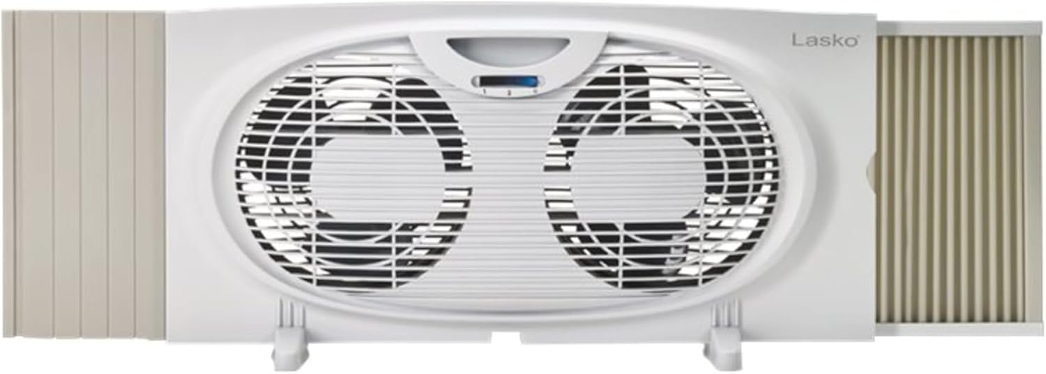 White Twin Window Fan W699819