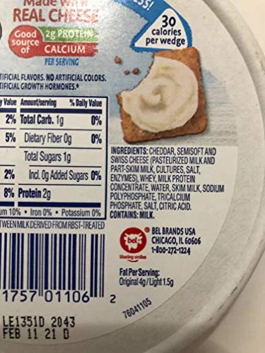 Spreadable Cheese Wedge Variety Pack P824