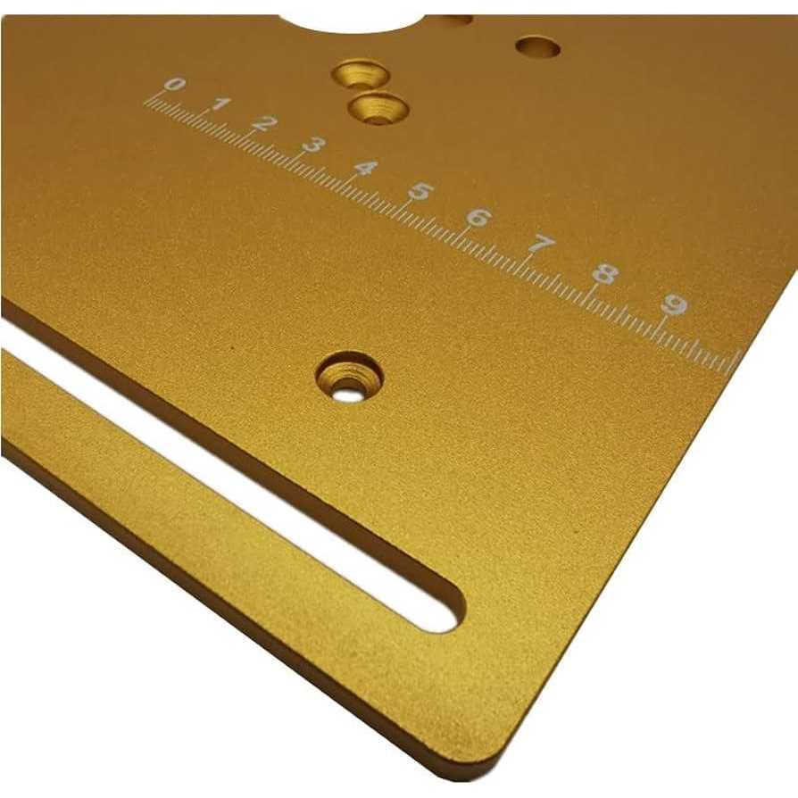 Aluminum Router Table Insert Plate with Miter Gauge E742979