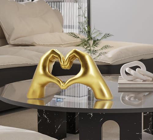 Silver Heart Hands Sculpture A183409