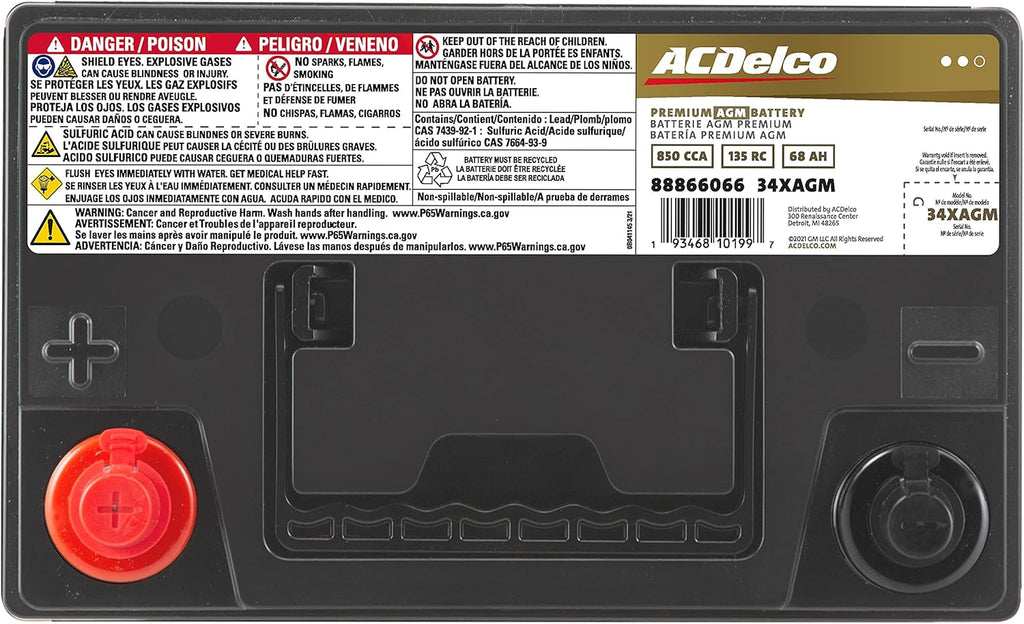 AGM BCI Group 34 Battery Q500