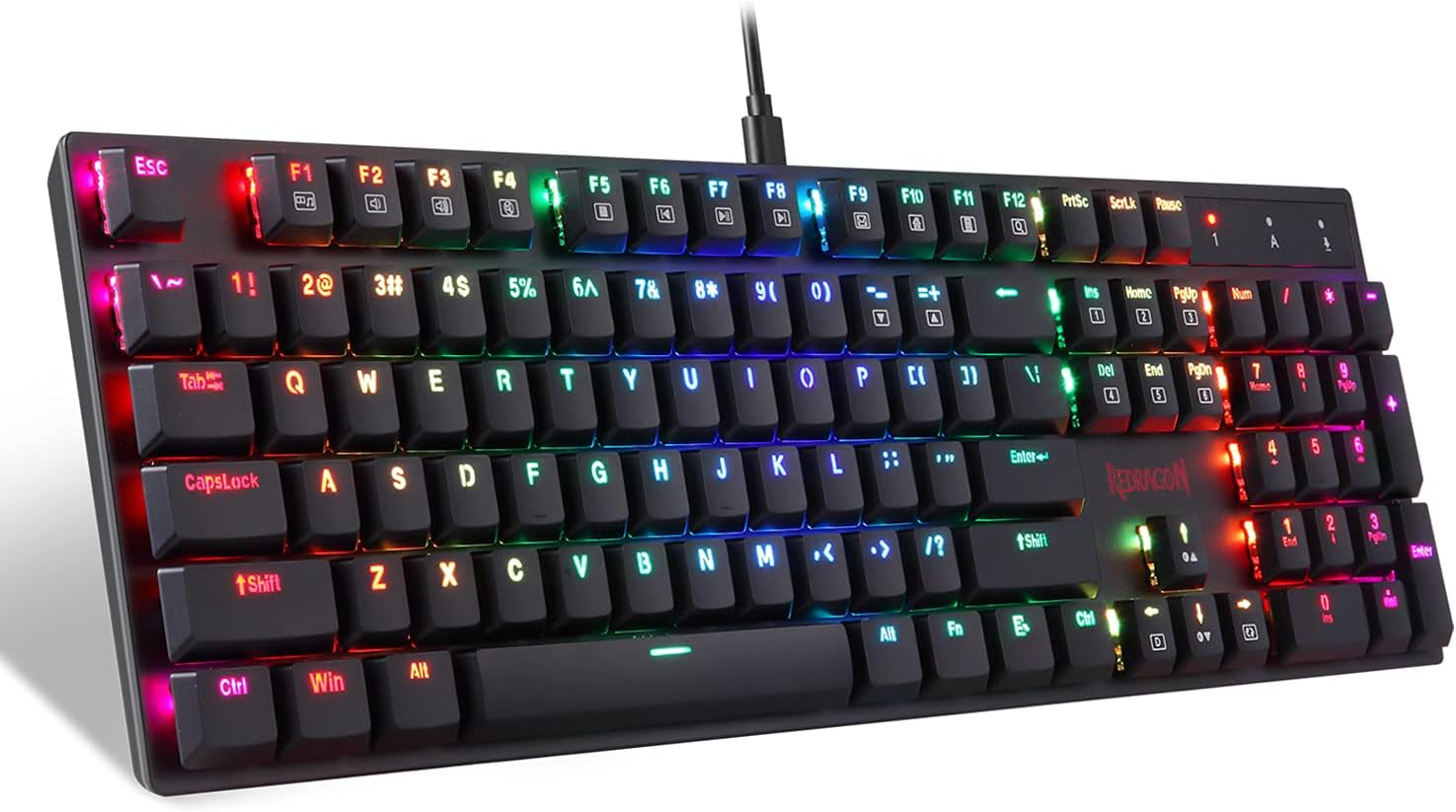 Wireless Bluetooth Mechanical Gaming Keyboard with RGB Backlit Blue Switches Pack of 2 O5502