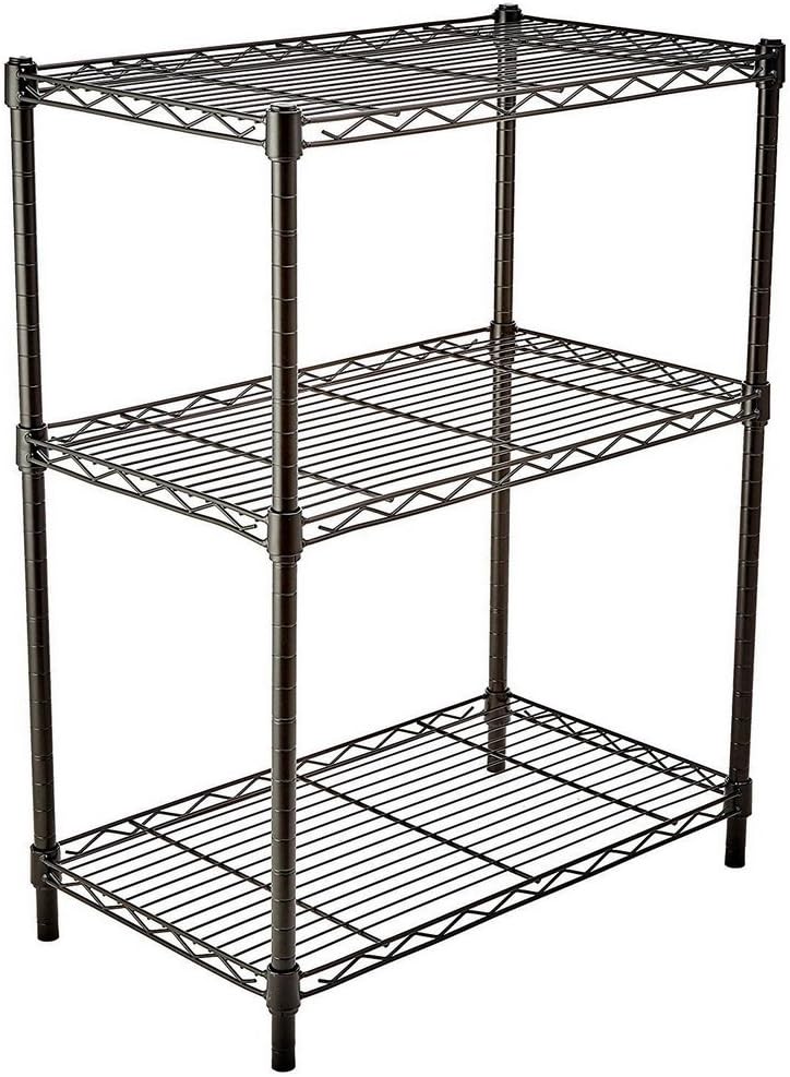 3-Shelf Heavy Duty Steel Wire Storage Shelving Unit I185711