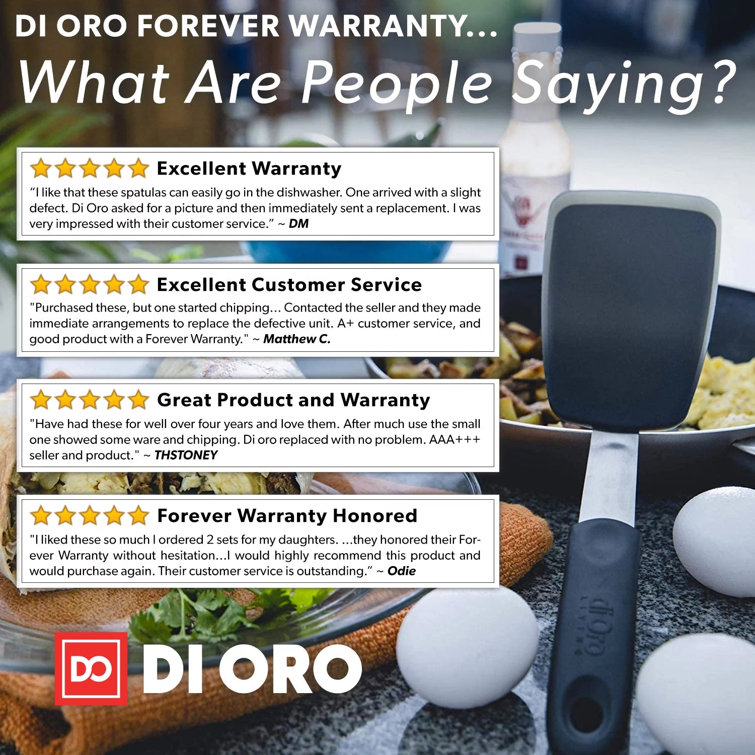 3-Piece Silicone Turner Spatula Set D390
