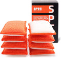 8Pcs Microfiber Car Wax Applicator Sponge, 6in x 3.3in x 0.8in B985971