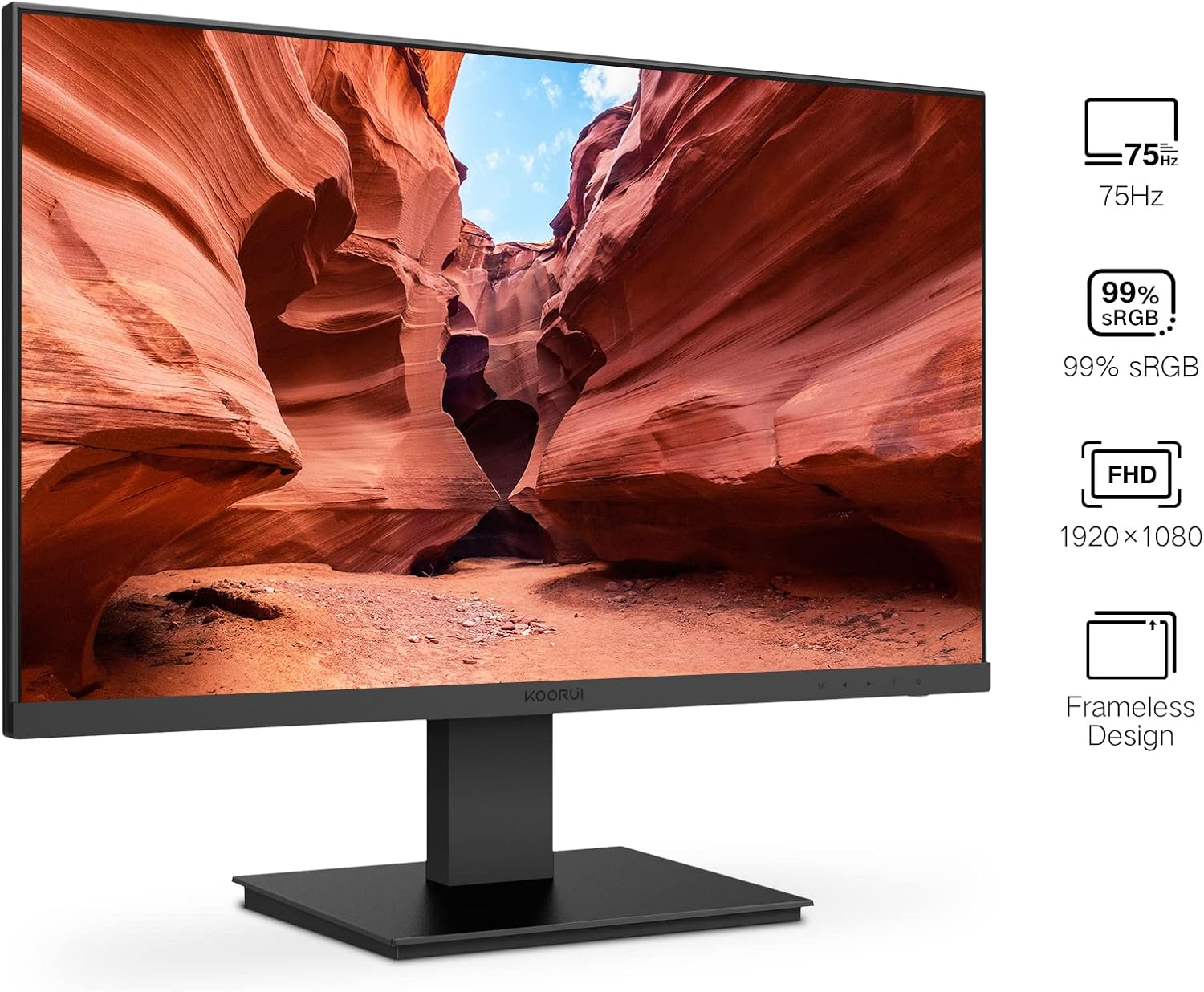 Gaming Laptop with Core i5-12500H, NVIDIA GeForce RTX 3050, 24 Inch Computer Monitor Full HD 1920 x 1080p VA Display 75Hz 3000:1 Contrast Ratio A9460