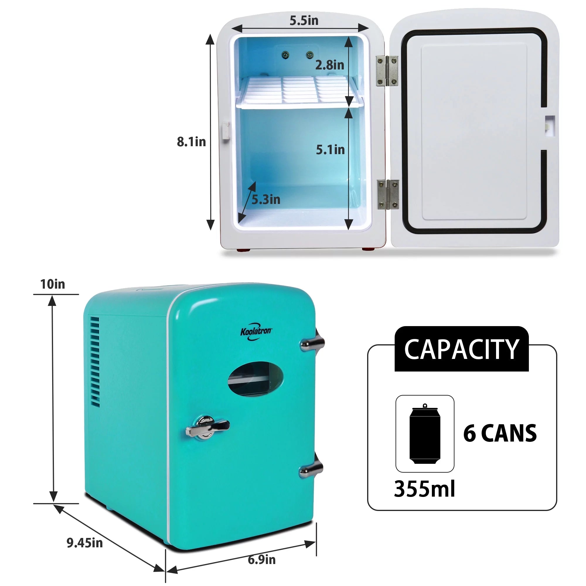 Aqua 4L Compact Mini Fridge K6900
