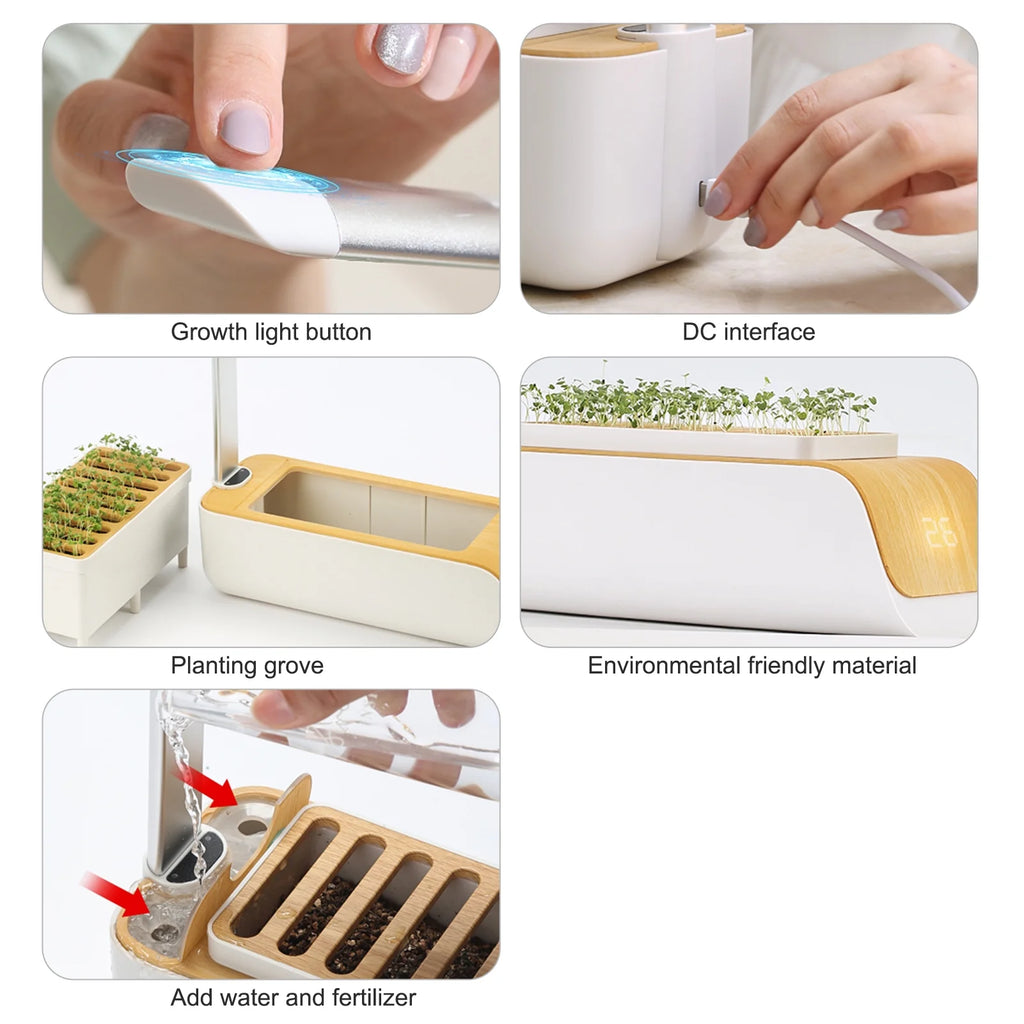 Indoor Herb Garden Kit with Grow Light K489499