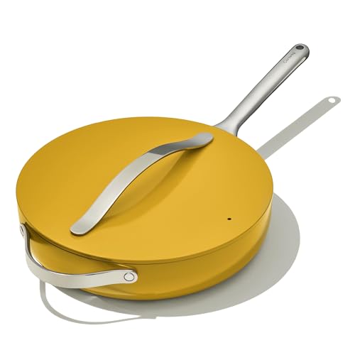 Nonstick Ceramic Sauté Pan with Lid 4.5 qt 11.8" Gray B8479