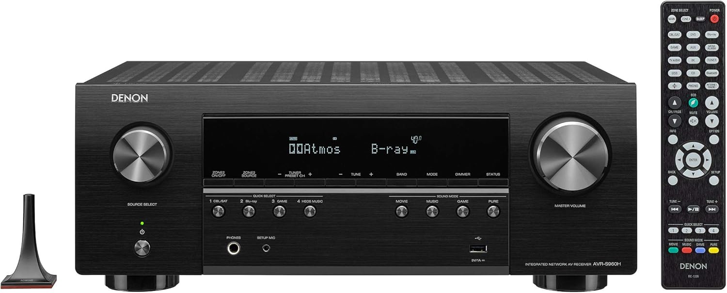 8K Ultra HD 7.2 Channel AV Receiver, Black H238