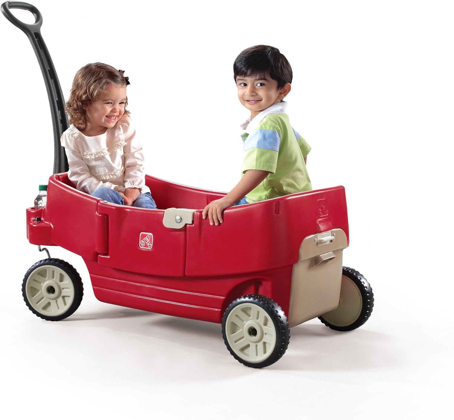 All Around Wagon with Whisper Wheels, Contoured Seats, Seat Belts, Cup and Snack Holders, Storage, Foldable Handle W635