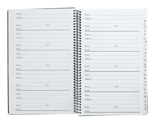 Black 8 x 5 inches Address and Telephone Book 2-Pack F464005