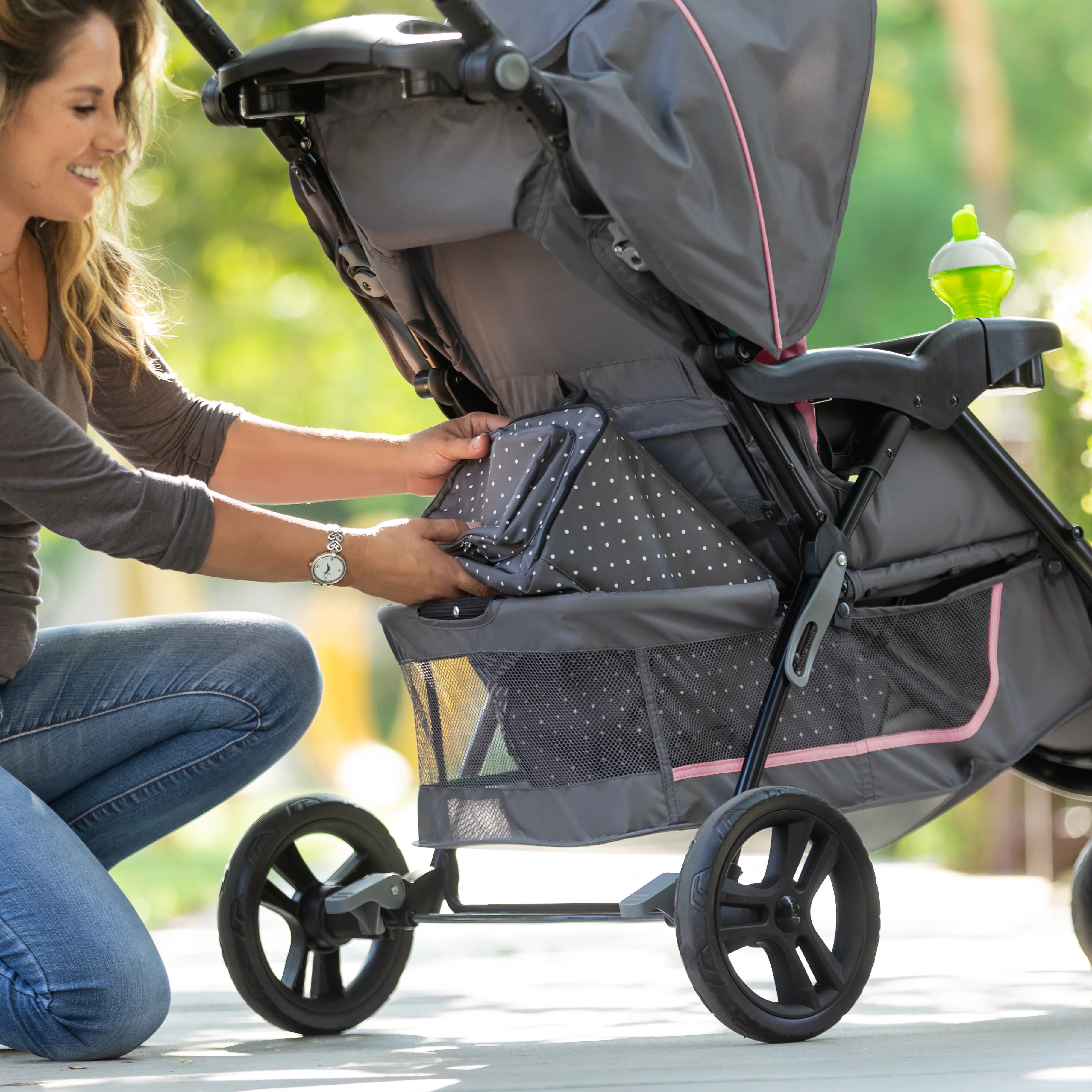 Pink Flamingo Travel System Stroller Z1387