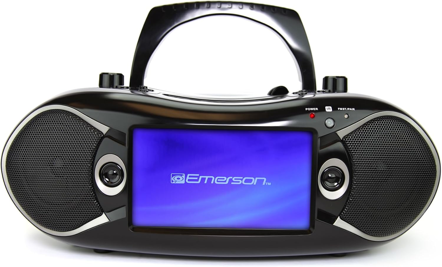 Black 7" Bluetooth DVD Boombox with AM/FM Radio N7025
