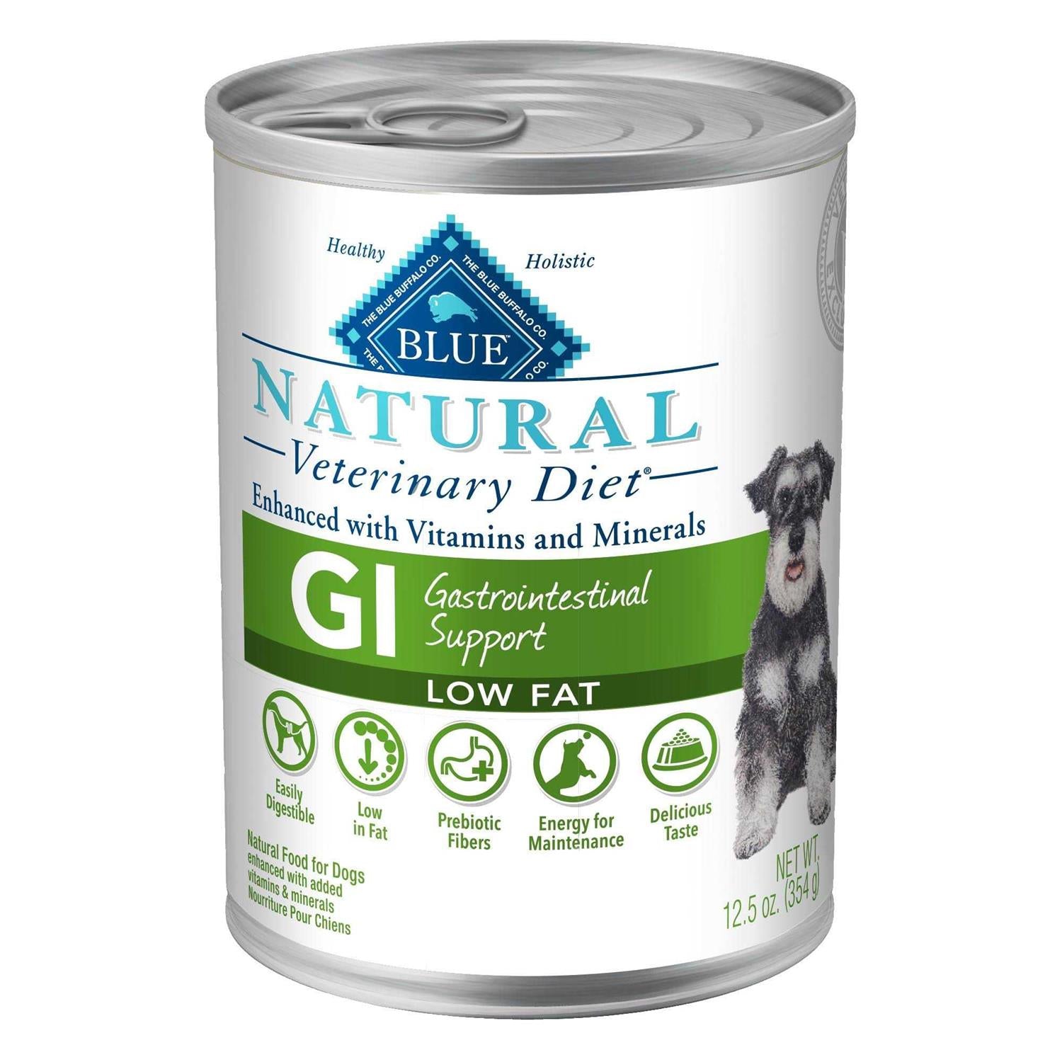 Natural Veterinary Diet GI Gastrointestinal Support Low Fat Dry Dog Food Q3901