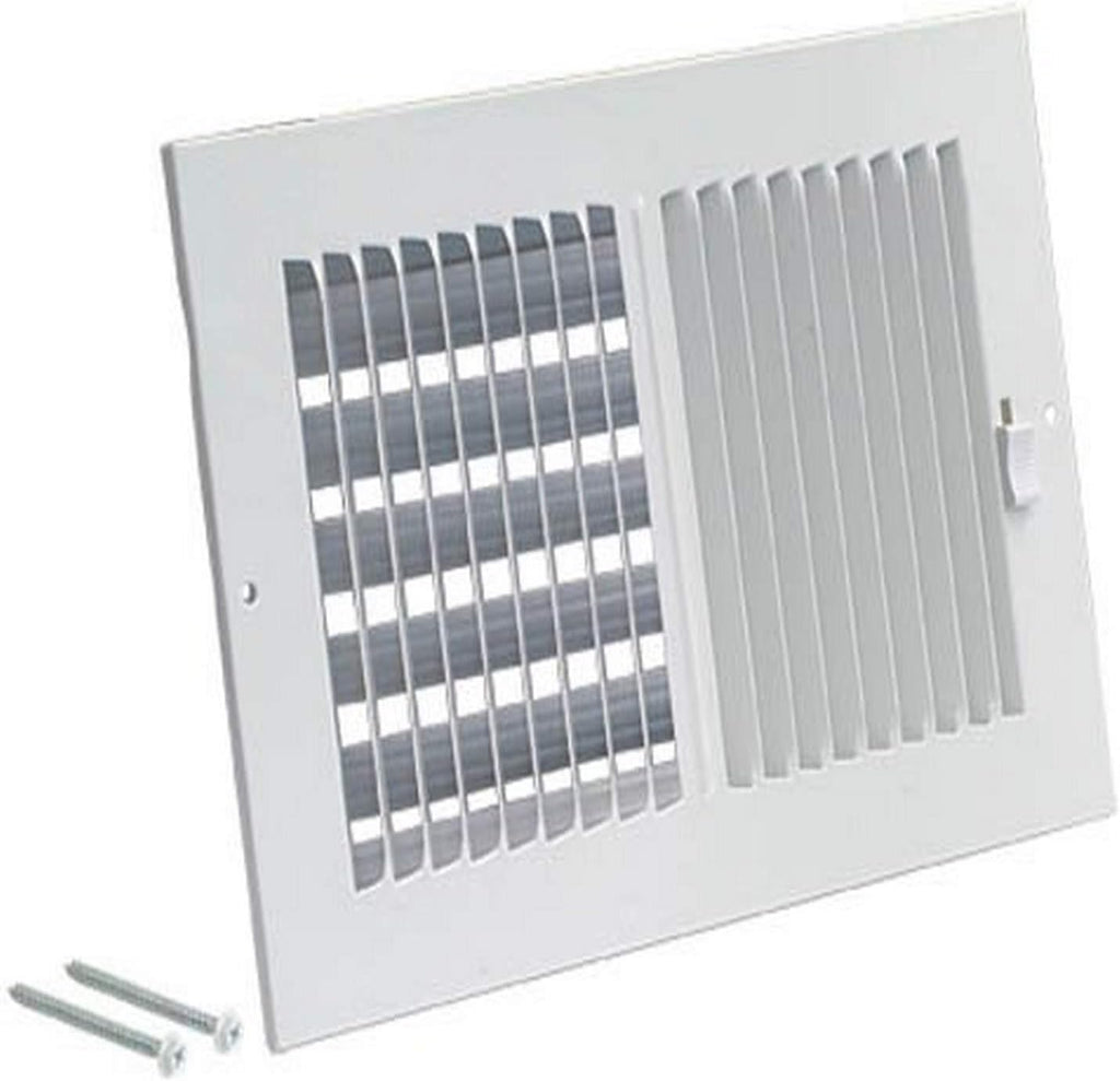 14 x 8 Inch White Solid Steel Air Vent Cover B149978