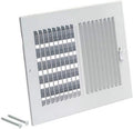 14 x 8 Inch White Solid Steel Air Vent Cover B149978