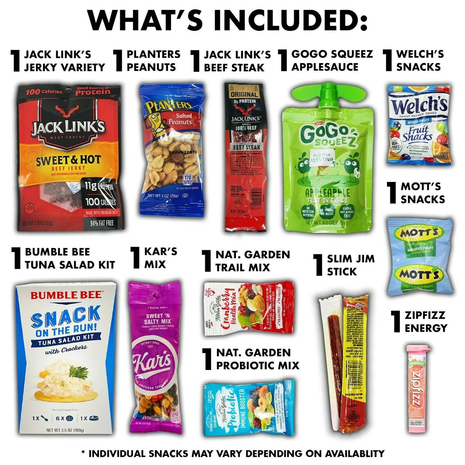 Healthy Fitness Snacks Care Package Gift Box Sampler F497227