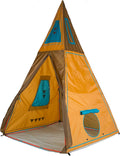59" x 59" x 96" Brown Kids Giant Tee Pee Tent Playhouse Y176290