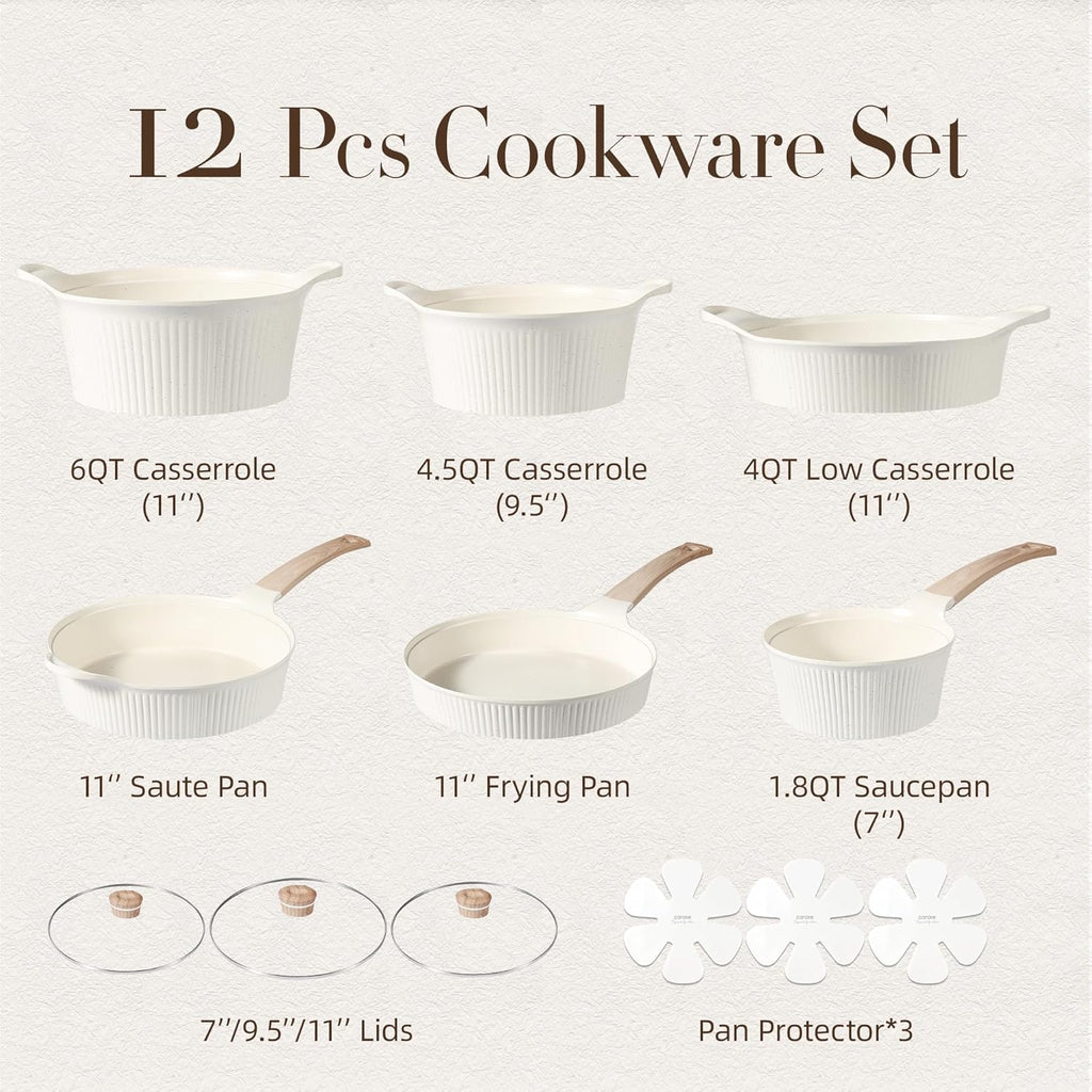12 Pcs Non Stick Cookware Set S14831