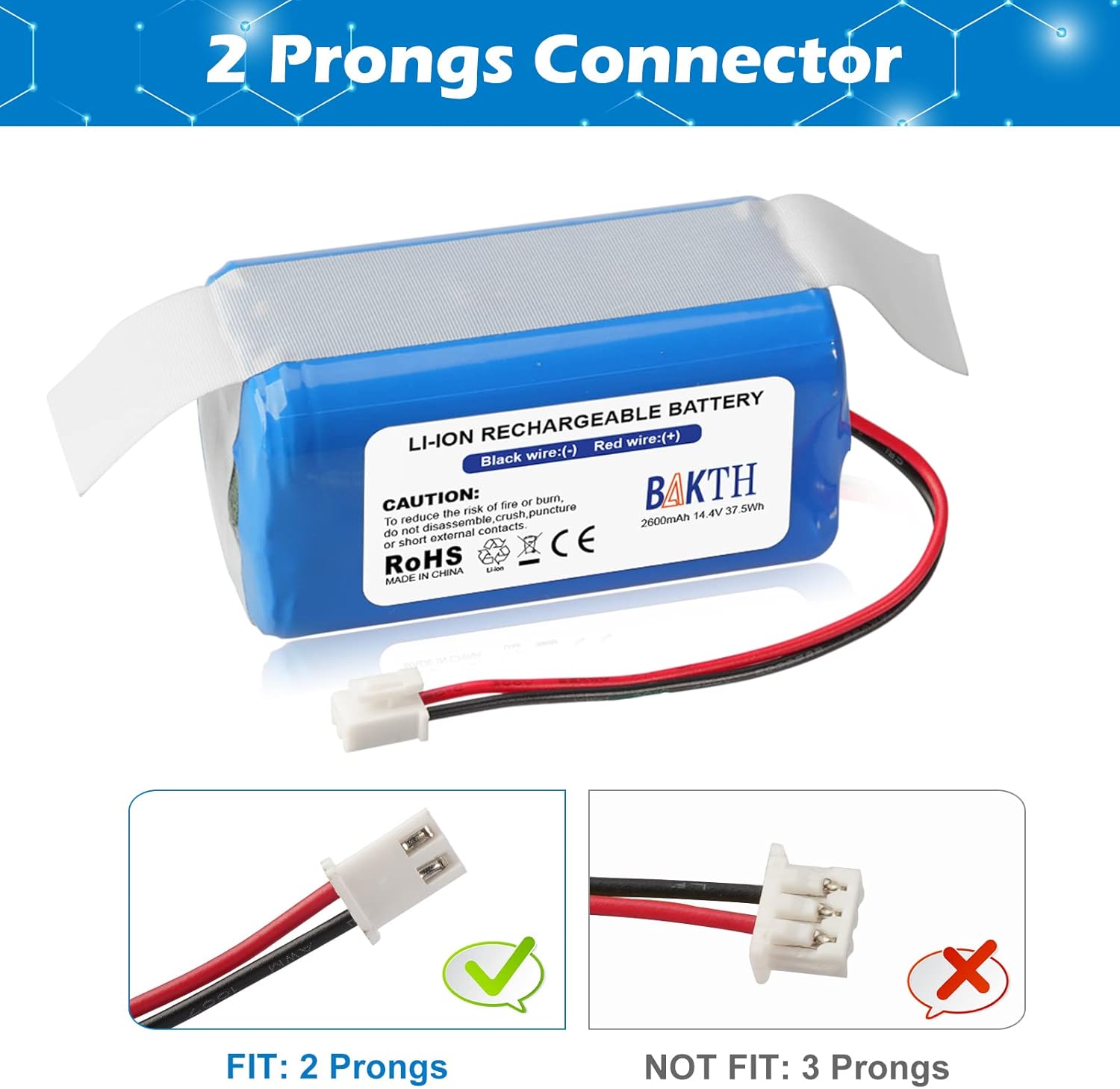 14.4V 2600mAh Replacement Battery M3453